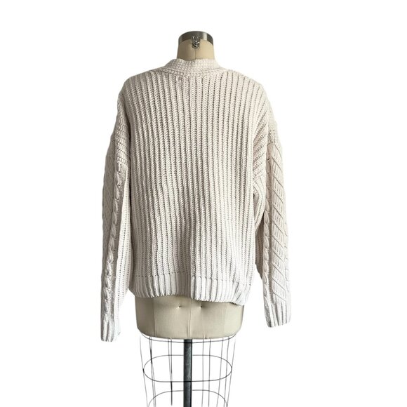 Primark Winter White Cozy Cardigan Sweater - S - Picture 5 of 6